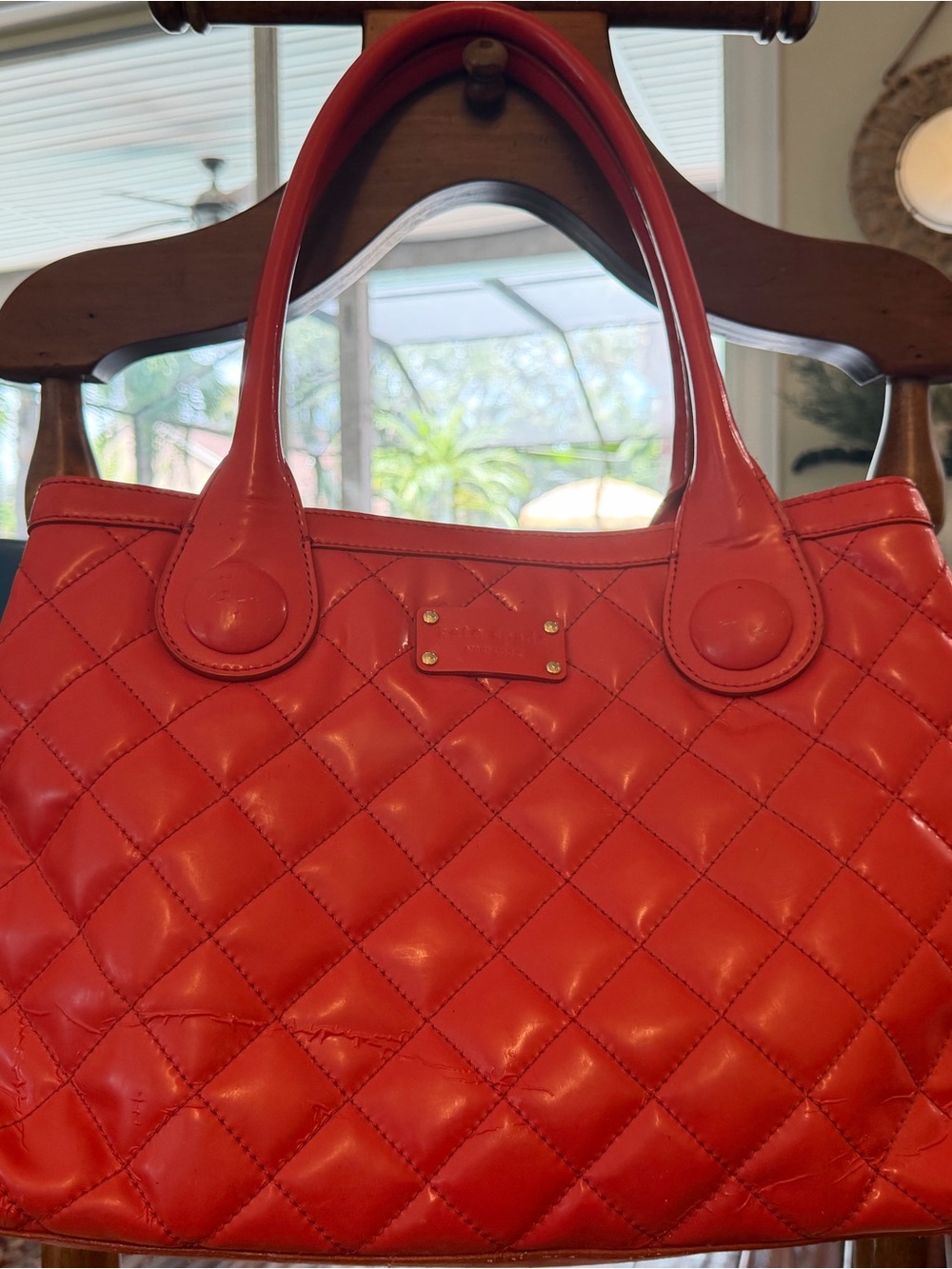 Kate Spade New York Red Quilted Handbag